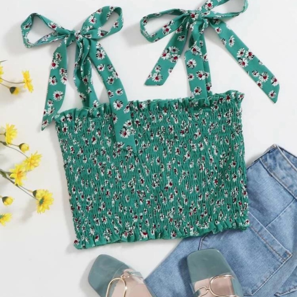 SheIn floral tube top